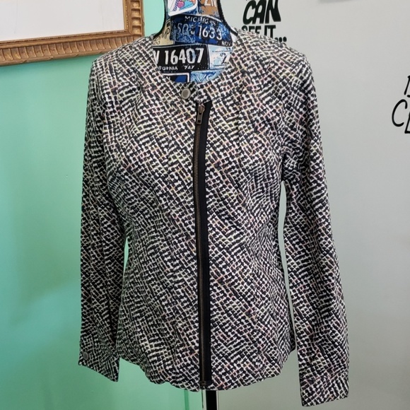 Cabi zippered CLIFFSIDE #5099 jacket multi color medium MWT - Picture 2 of 8